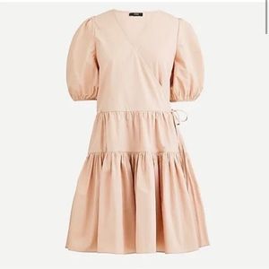 EUC J. Crew Cotton Wrap Mini Dress